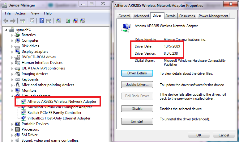 Install Microsoft Wifi Miniport Adapter
