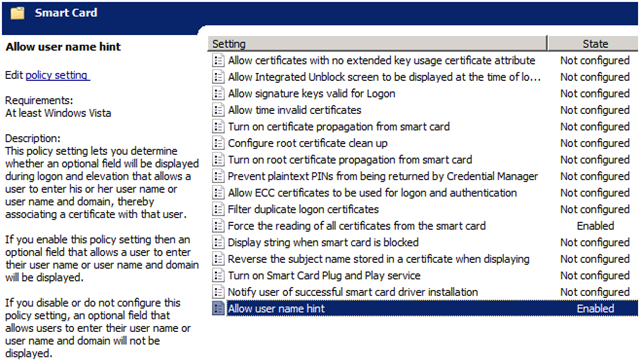 Microsoft Smart Card Software